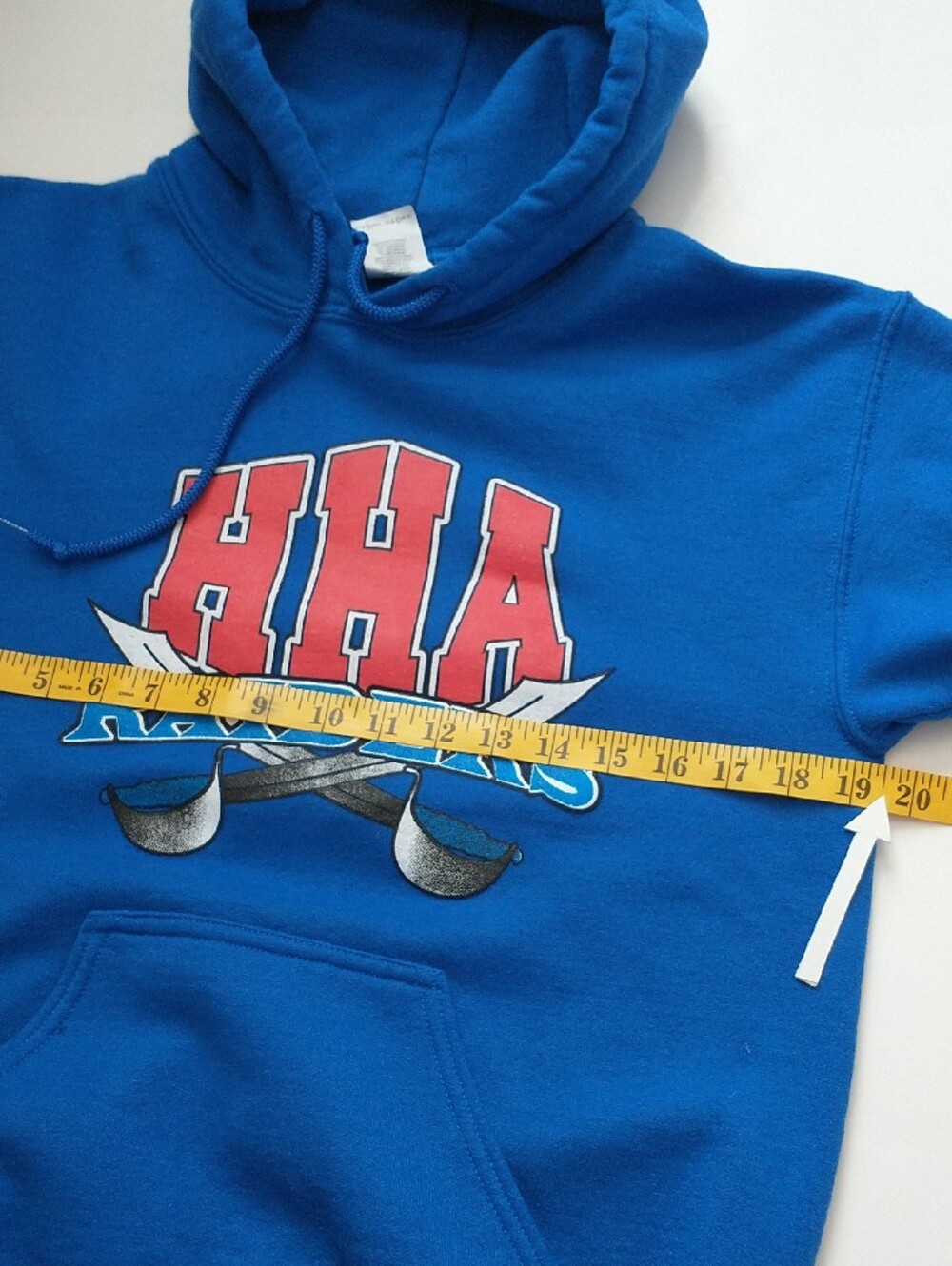 GILDAN Heavy Blend Blue Men's Sweatshirt. SIZE S - Picture 11 of 12